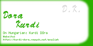 dora kurdi business card